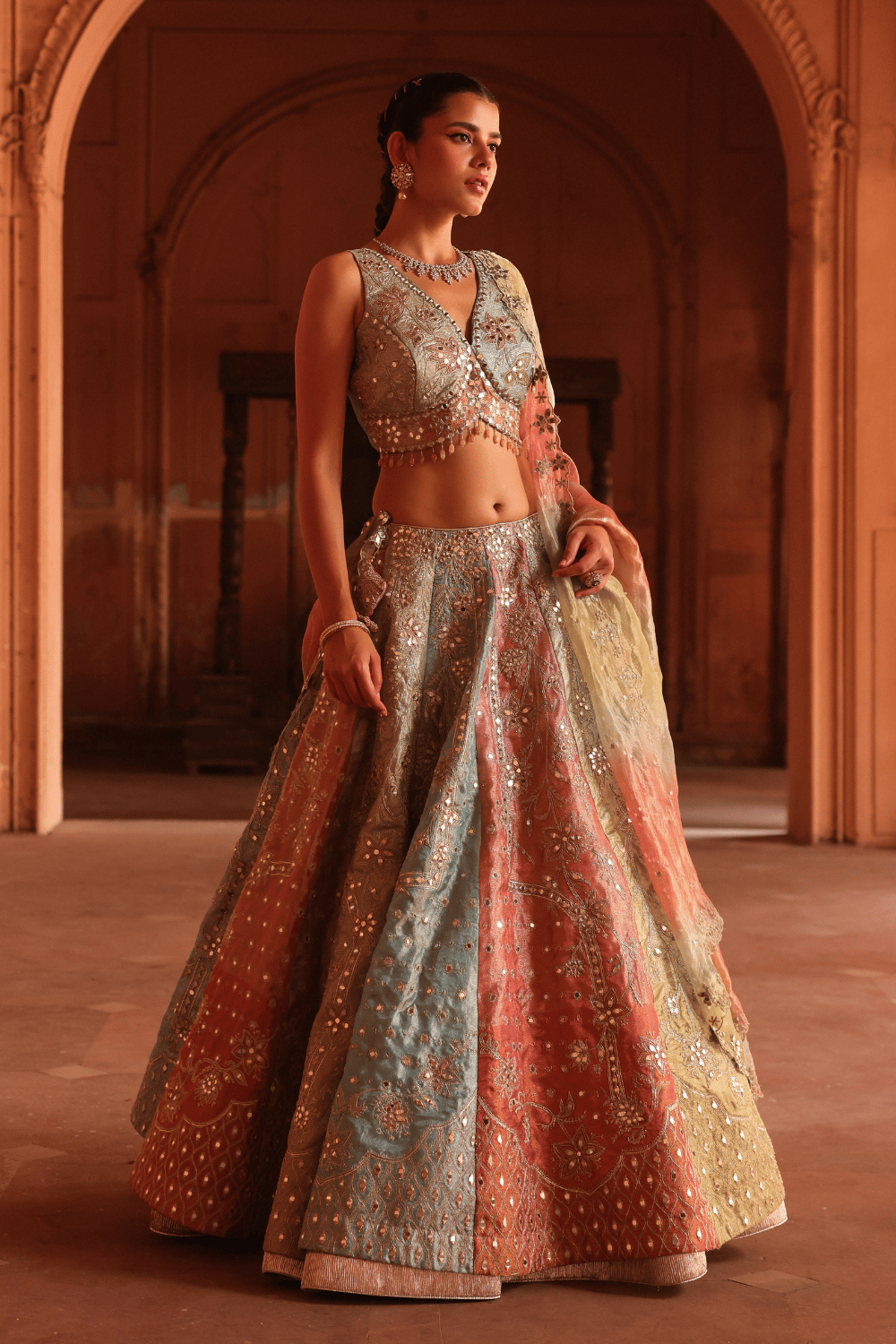 Sheeshmahal lehenga-XS