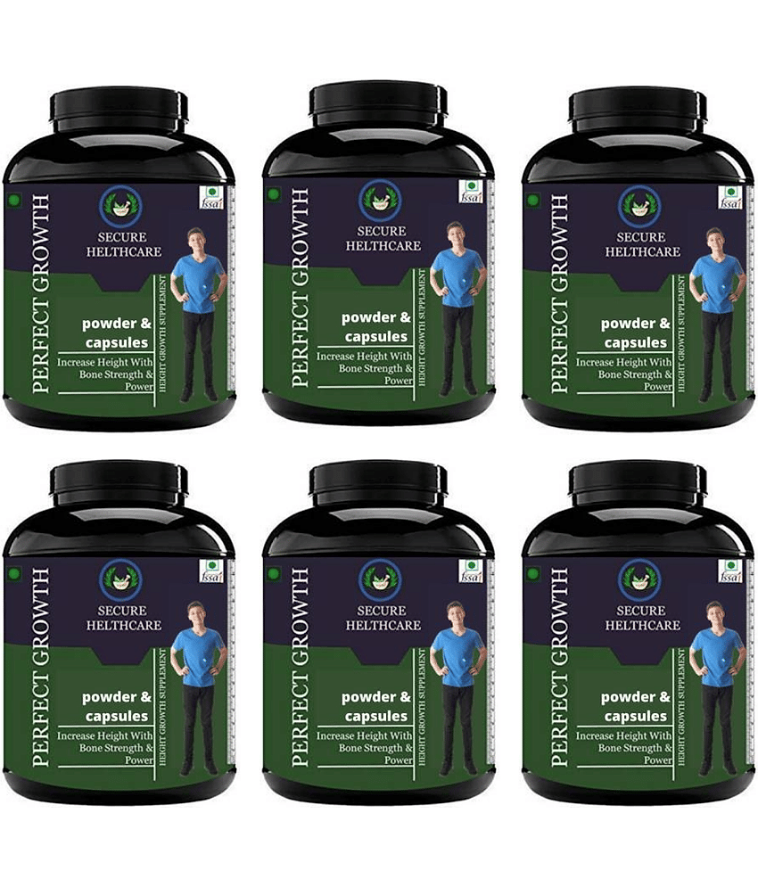 Secure Healthcare Perfect Growth Banana flavor 0.6 kg Powder Pack of 6