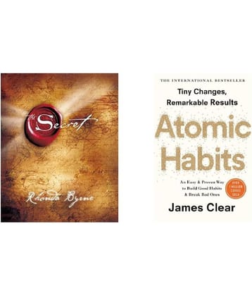 ( Combo Of 2 Pack ) The Secret & Atomic Habits Paperback by Rhonda Byrne & James Clear