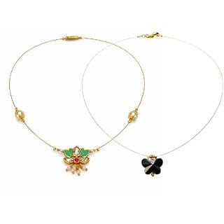 Invisible Chain 1 Layer, Dark Black and Dark Green Colour, 2 Qty Invisible Chain 1 Layer, Dark Black and Dark Green Colour, 2 Qty