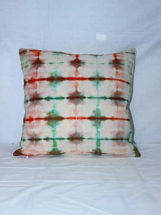 Tisser Tye & Dye cushion cover Manjarpat Cotton-Size-16x16