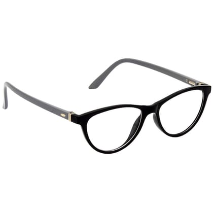 Hrinkar Plastic Full Rim Cat-eyed spectacle frames Men & Women - HFRM-BK-GRY-13