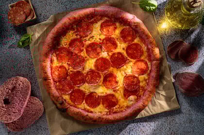 Beetroot Sourdough Pepperoni(pork) Pizza