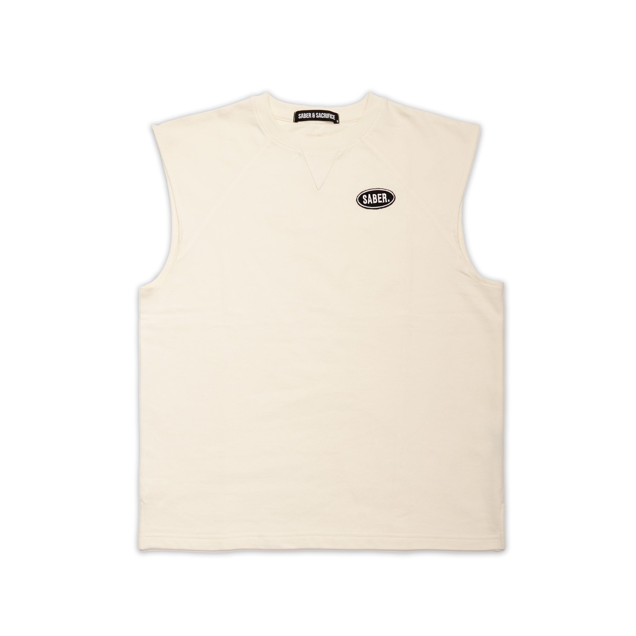 Retro Raglan Cut-Offs (Antique White)-XL