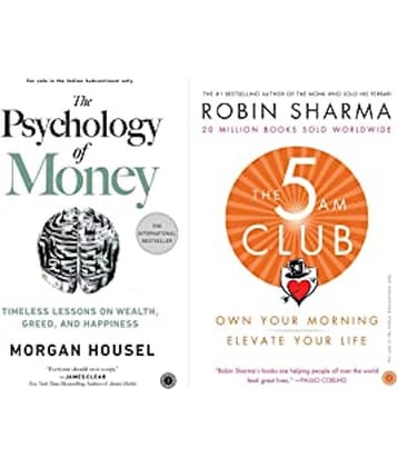 The Psychology of Money+The 5 AM Club: Own Your Morning, Elevate Your Life(Set of 2 Books)