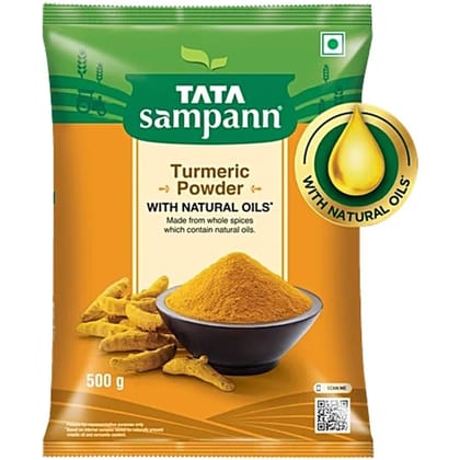 Tata Sampann Turmeric/Haldi Powder With Natural Oils, 500 g - 500 gm - 500 gm - One Unit