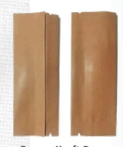 Brown Kraft Paper Center  Seal Pouch 80 x 155 and  1000 pieces