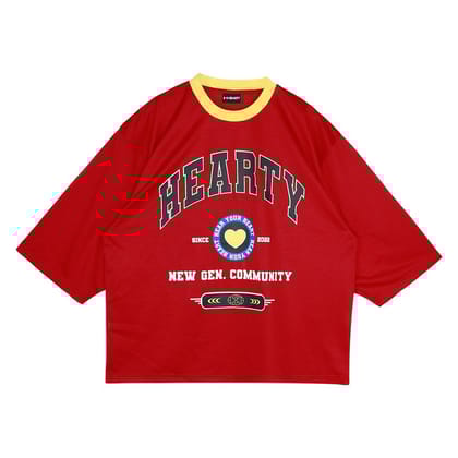 HEARTY JERSEY NEW GEN COMMUNITY RED-XXS