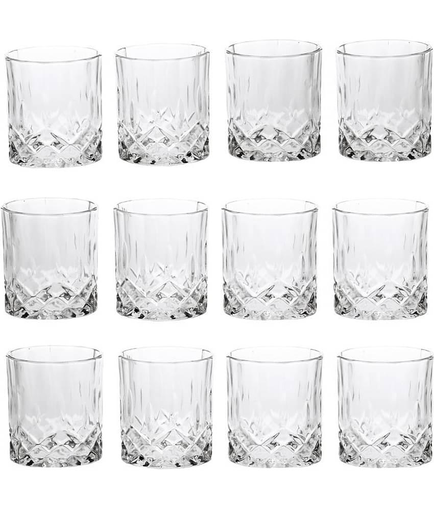Afast Whisky  Glasses Set,  200 ML - (Pack Of 12)