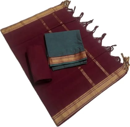 Pure Mangalagiri Cotton Dress Material Set