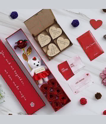 eCraftIndia Red Paper Valentine Hamper