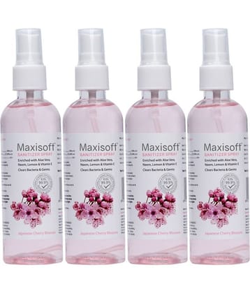 MAXISOFT - Antibacterial Hand Sanitizer 120 mL ( Pack of 4 )