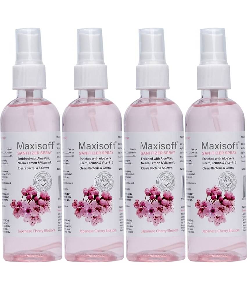 MAXISOFT - Antibacterial Hand Sanitizer 120 mL ( Pack of 4 )