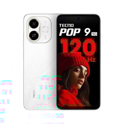 Tecno POP 9 5G Aurora Cloud, 4GB+128GB| Segment's 1st 48MP Sony AI Camera| Segment's 1st with NFC | D6300 Processor | 4+ Year Lag Free Fluency |5000 mAh Battery |Dual Speaker |Without Charger Tecno POP 9 5G Aurora Cloud, 4GB+128GB| Segment's 1st 48MP Son