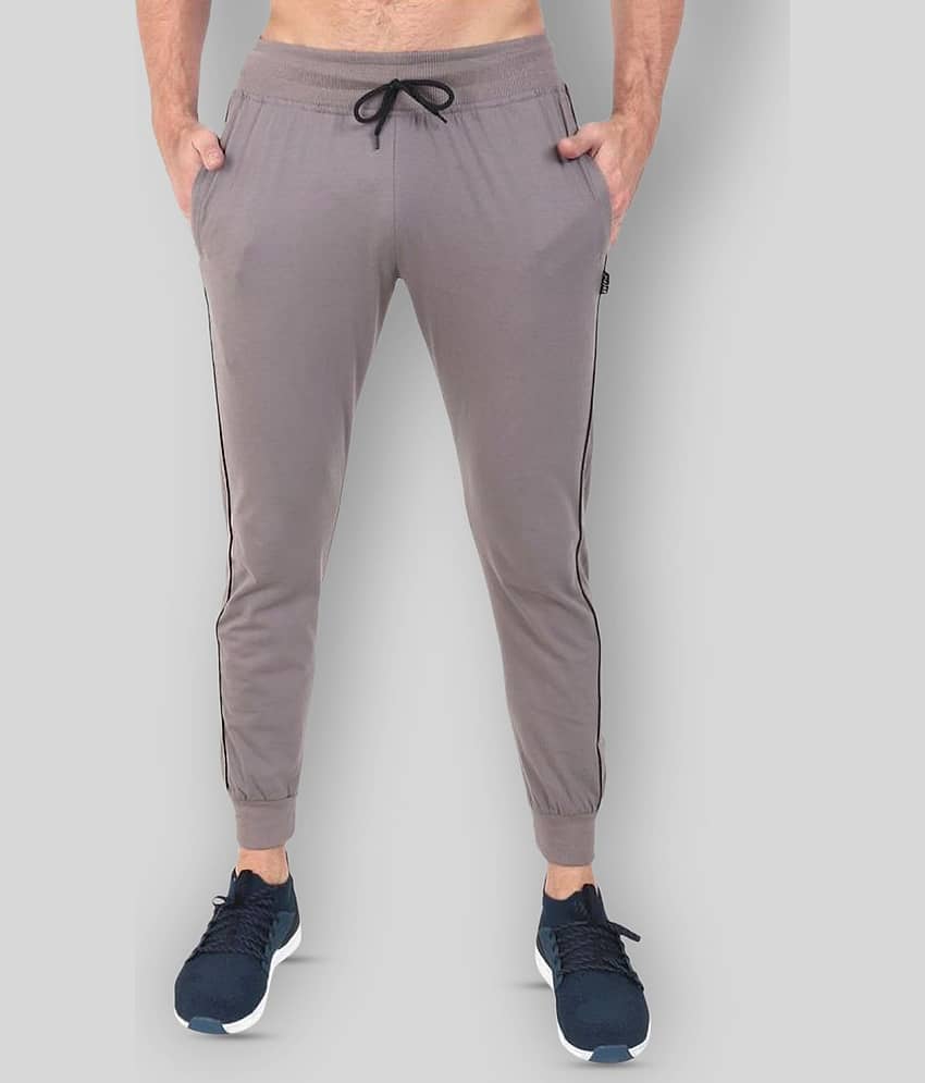 Zeffit - Silver Cotton Blend Men's Trackpants ( Pack of 1 )