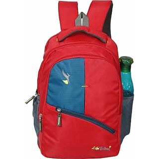 Life Today Large 35 L Backpack Bags For Men & Women | School Backpack For Boys and Girls | Laptop Bagpack (Red)