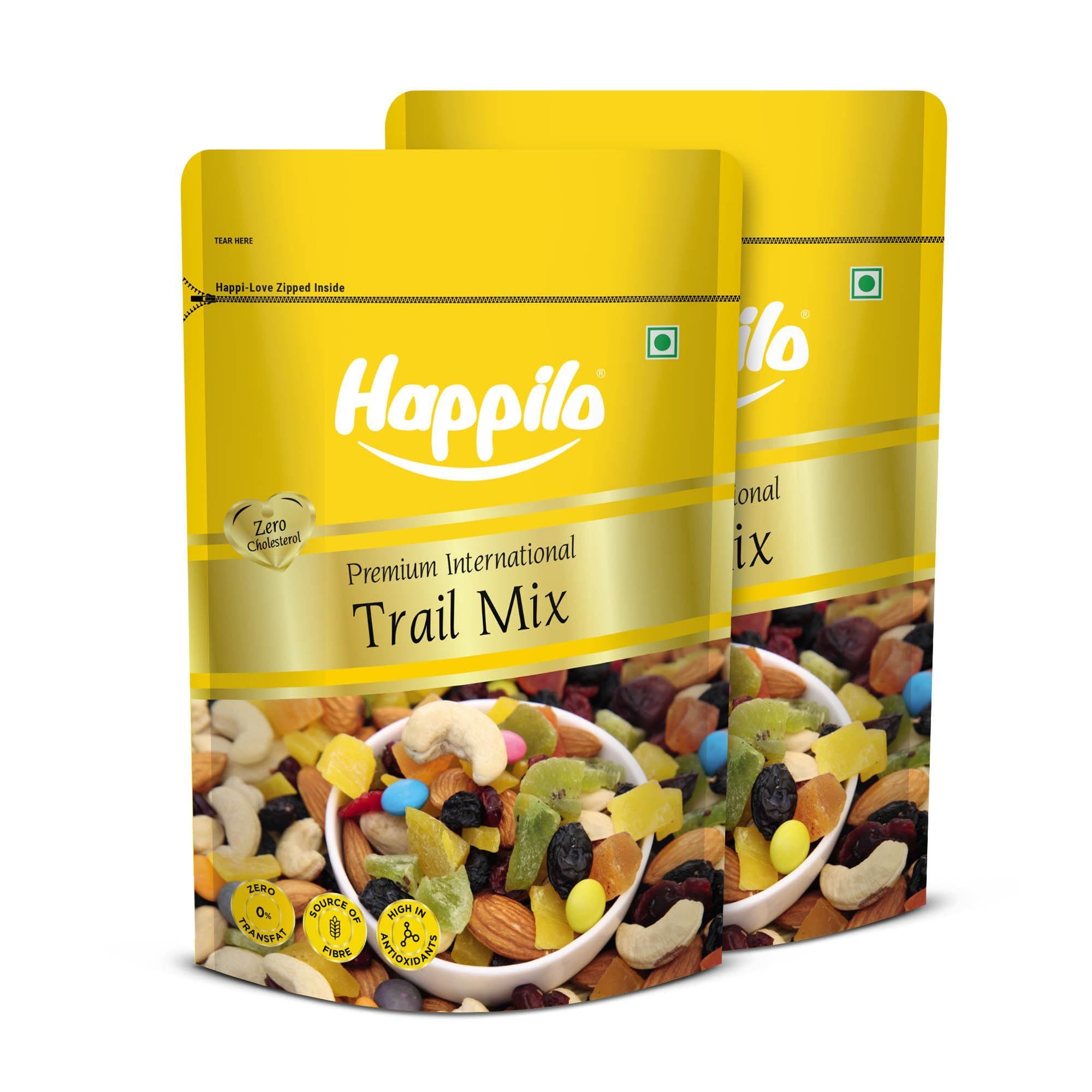 Happilo Premium International Trail Mix 200g (Pack of 2)