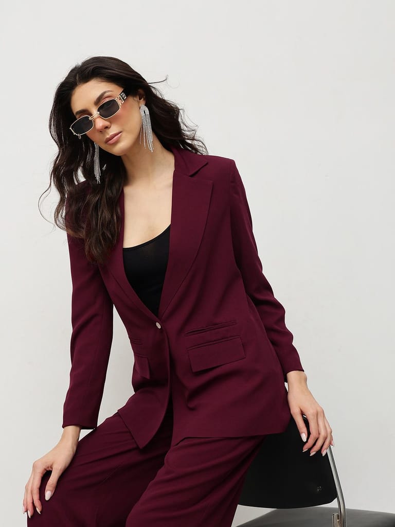 Wine Power Suit - Blazers & Waistcoats | Buy online on ZillyBuy