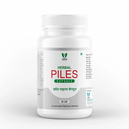 Herbal Piles | 60 Capsules-Pack of 1
