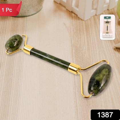 Dual-Headed Jade Facial Massage Roller (1 Pc)