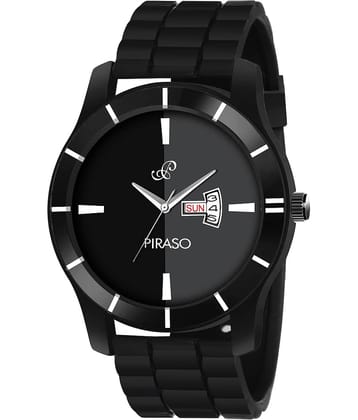 PIRASO Black Stainless Steel Analog Men's Watch