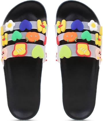 Pampy Angel - Black Women's Slide Flip flop