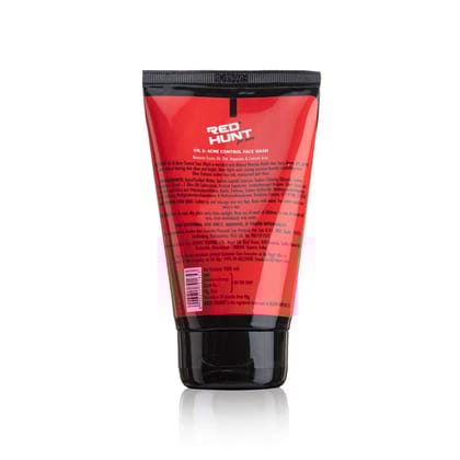 Red Hunt Men Face Wash Acne & Oil Control face wash For Refreshed and Clear Skin 100ml
