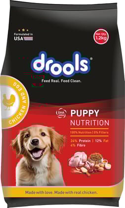 Drools Puppy Chicken &amp; Egg Dog Food 1.2kg