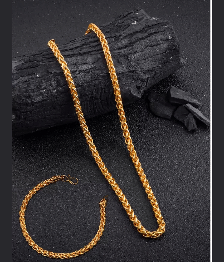 Lyriss Gold Plated Brass Chain ( Pack of 1 )