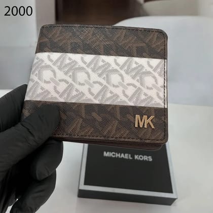 MK Luxury Edition Wallet 54-Brown & Gold