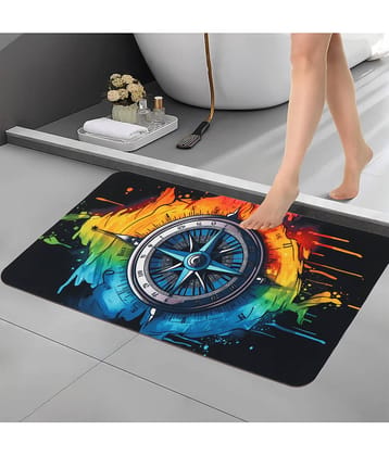 BELLA TRUE Anti-skid Rubber Bath Mat Other Sizes cm ( Pack of 1 ) - Black