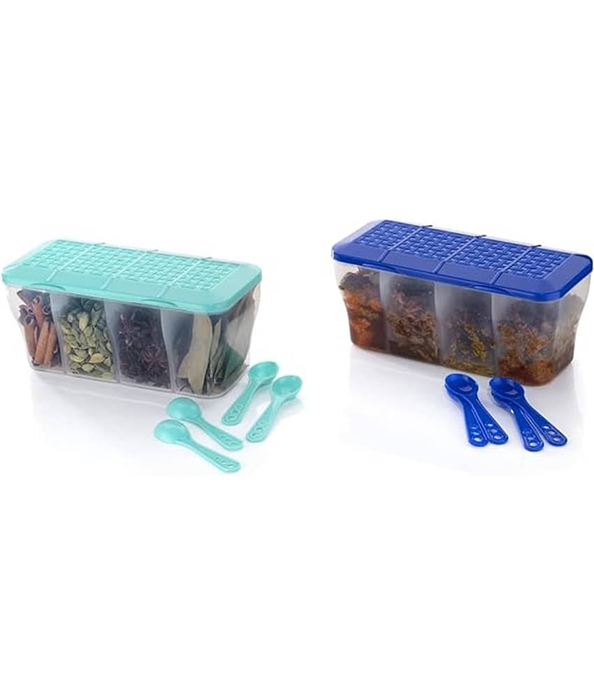 Analog Kitchenware Dal/Masala/Vegetable Plastic Multicolor Pickle Container ( Set of 2 )