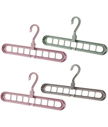 Clothes Hanger Clothes 9 Hole Towel Hook Closet Organizer Plastic Storage Rack
