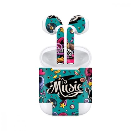 Airpods Music Lover Skin (only cover/केवल कवर) Airpods Music Lover Skin