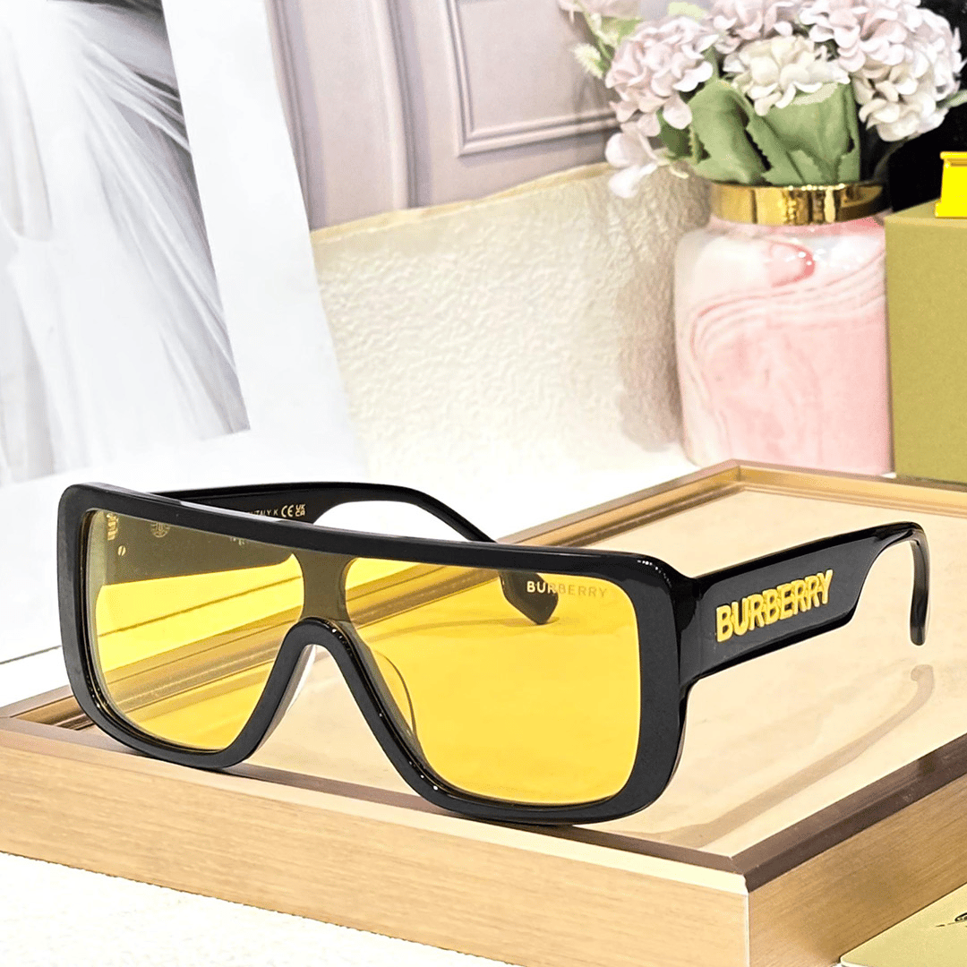 BB Premium Luxury 4401 Men Wayfarers-Black - Yellow