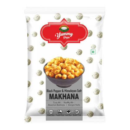 Organic Sattva Black Pepper & Himalayan Salt Makhana - 25 gm