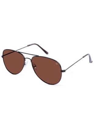 Shockpilot Brown Aviator Polarized Sunglasses