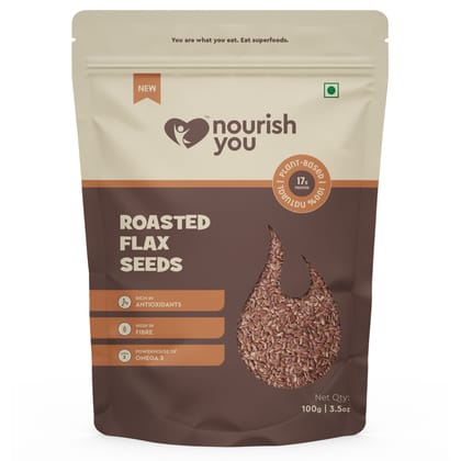 nourish you Organic Roasted Flax Seeds nourish you Organic Roasted Flax Seeds