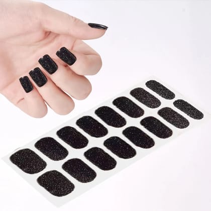 UV-Free Nail Wraps Glitter-Dark Pink