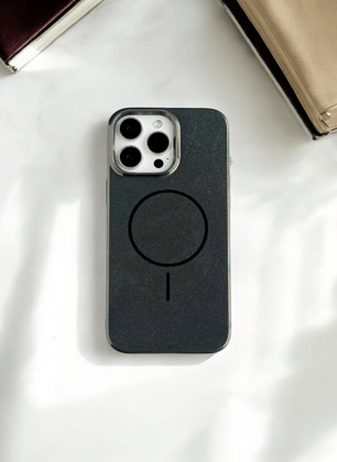 Black Solid Silicone Case for iPhone 15 Pro Max