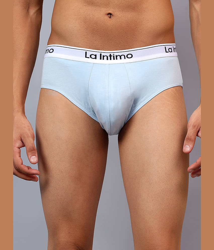 La Intimo Pack of 1 Modal Briefs For Men's ( Light Blue )