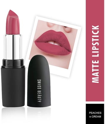 Swiss Beauty Matte Lipstick (Orange Red), 3.8gm