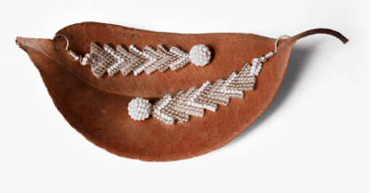 Sahaj Arrow Beaded Ball Earrings