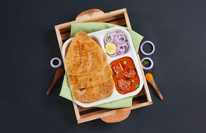 Chicken Tikka Masala Paratha Lunchbox