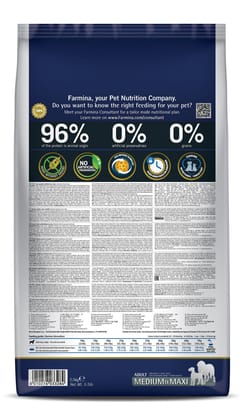 N&amp;D Pumpkin Lamb &amp; Blueberry Grain Free Dog Dry Food Adult Medium &amp; Maxi Breed 2.5kg