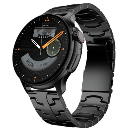 GOBOULT Crown R Pro 2 Smartwatch 1.43''HD AMOLED Display,BT Calling 5.2,600Nits Brightness,IP67,150+Watchfaces, 120+Sports Modes, AI Voice Assistant, SpO2 Monitoring(Charcoal Black) GOBOULT Crown R Pro 2 Smartwatch 1.43''HD AMOLED Display,BT Calling 5.2,