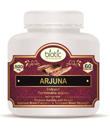 Biotic Arjuna Capsules Terminalia Arjuna Extract 500mg Capsule 60 no.s