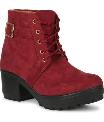 Saheb - Red Women's Ankle Length Boots