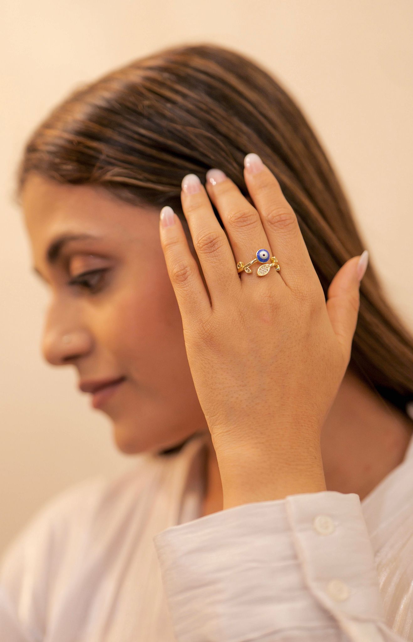 Guardian Glow Evil Eye Ring-STAINLESS STEEL / GOLDEN / ADJUSTABLE