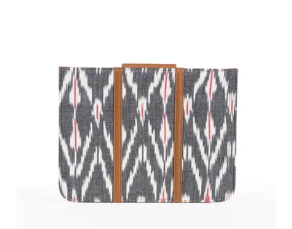 iPad Cover- Grey Ikat